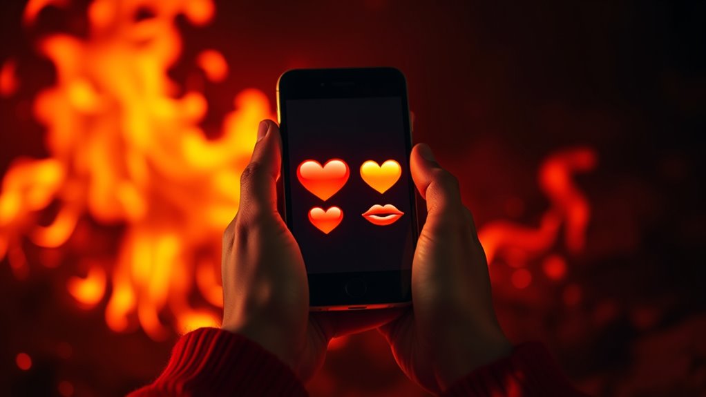 express passion with fire emojis