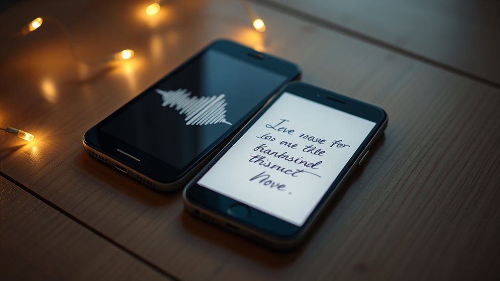 recreate intimacy with voice notes