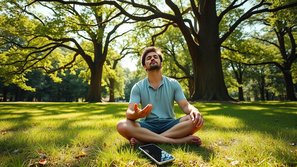 mindful outdoor digital balance