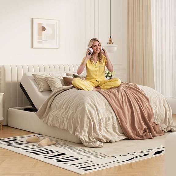 FLEXISPOT Adjustable Bed Frame with Massage & Remote