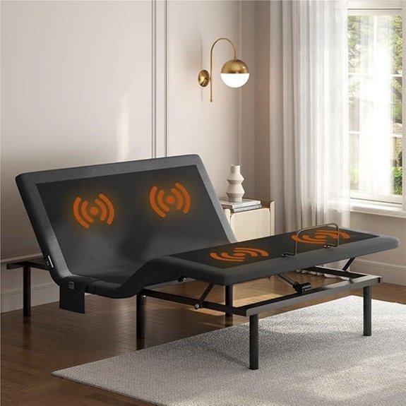 Yaheetech Adjustable Bed Frame with Remote and Massage