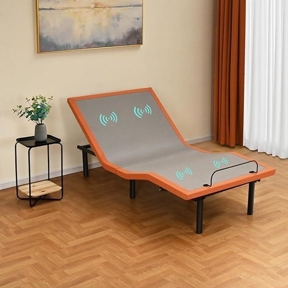 ESHINE Adjustable Bed Frame with Massage & Remote