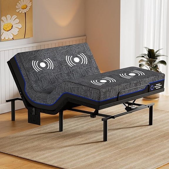 Amada Queen Adjustable Bed Frame & Gel Mattress Set