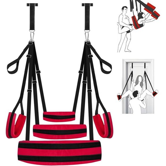 Adjustable BDSM Sex Swing with Restraints for Couples