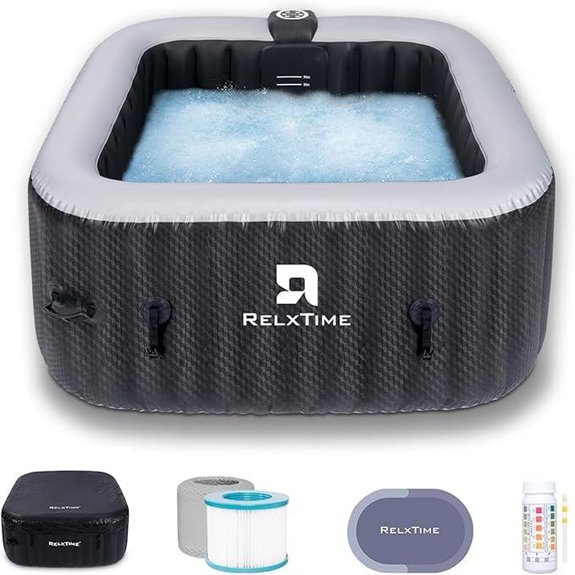 Inflatable Hot Tub for 2-3 People with Jets