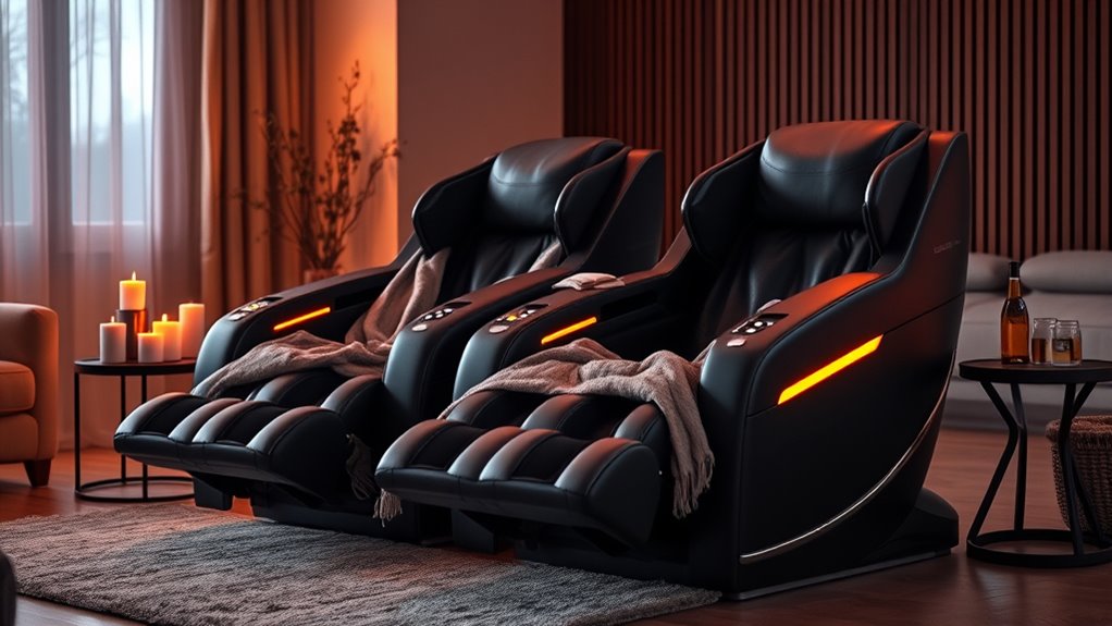 dual adjustable massage features