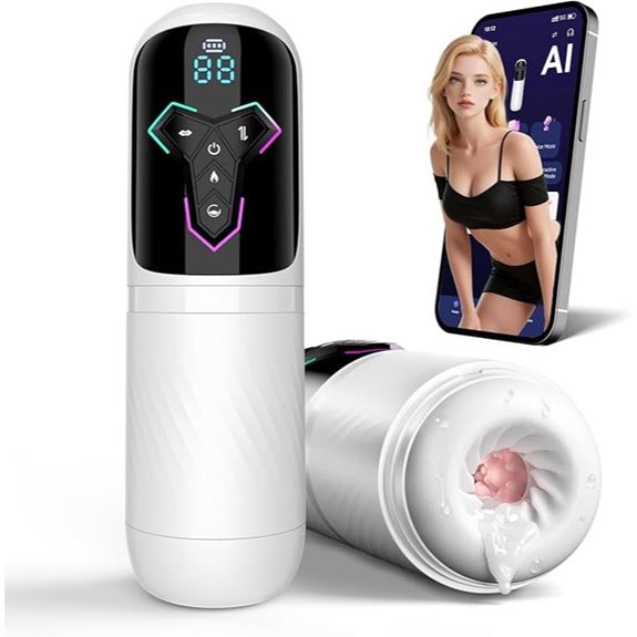 Heating Male Masturbator with 5-in-1 Modes & App Control