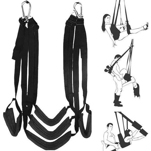 Heavy-Duty BDSM Sex Swing with Restraints and Padding