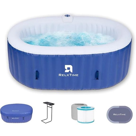 Inflatable 2-Person Hot Tub with Jets and Heater