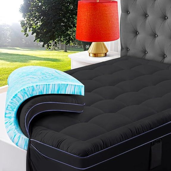 ABENE King Gel Memory Foam Mattress Topper