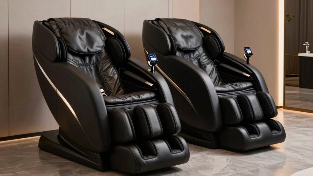 luxury couples massage chairs