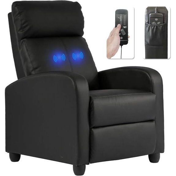 BestMassage Recliner Chair with Massage and Lumbar Support