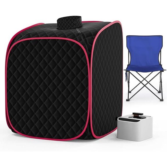 Portable Home Steam Sauna with Folding Chair