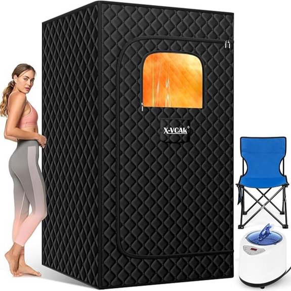 Upgraded Portable Sauna Box with Steamer and Remote