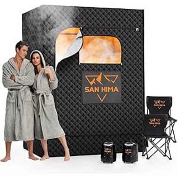 SAN HIMA 2-Person Portable Steam Sauna with Remote