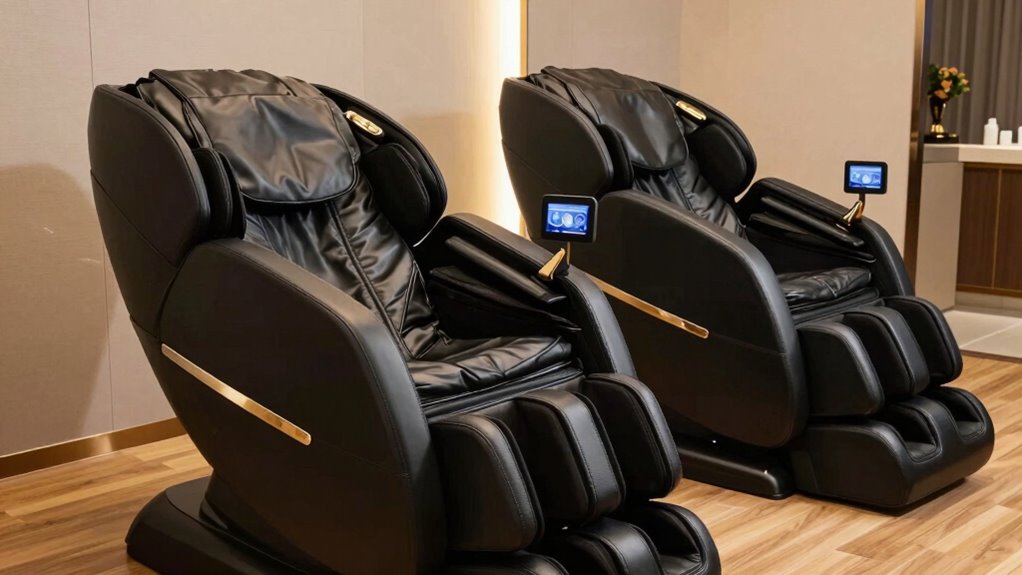 premium dual massage chairs