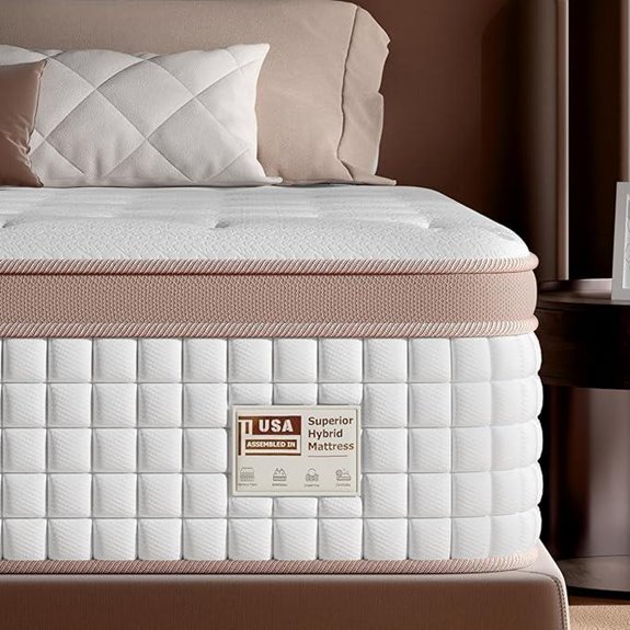 Queen Size 14-Inch Hybrid Mattress with Trial