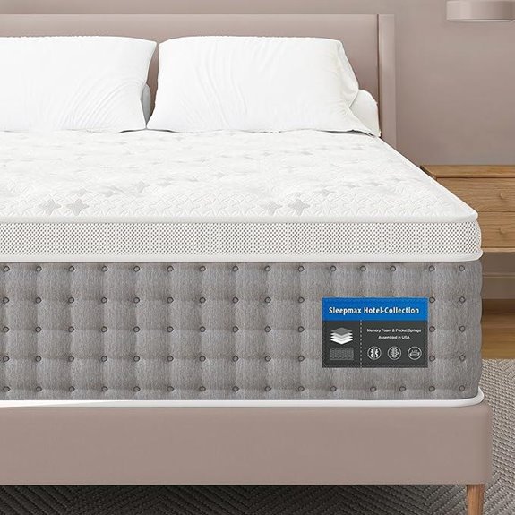 Sleepmax Queen Mattress 14 Inch Hybrid with Support
