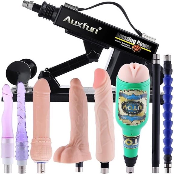 Sex Machine with Realistic Dildo and Accessories
