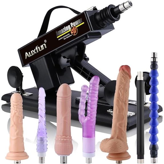Sex Machine with Realistic Dildo and Attachments
