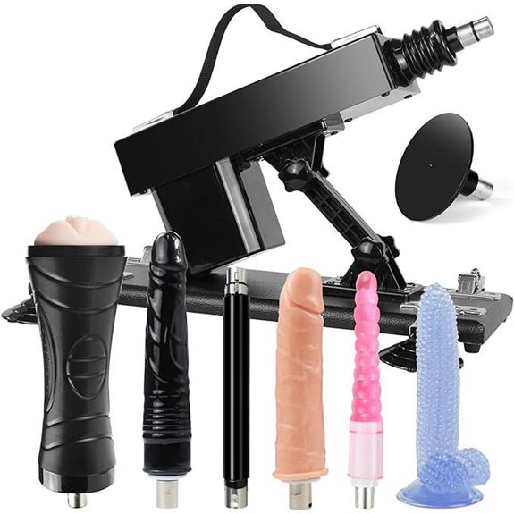 Realistic Thrusting Sex Machine with Masturbator Attachment
