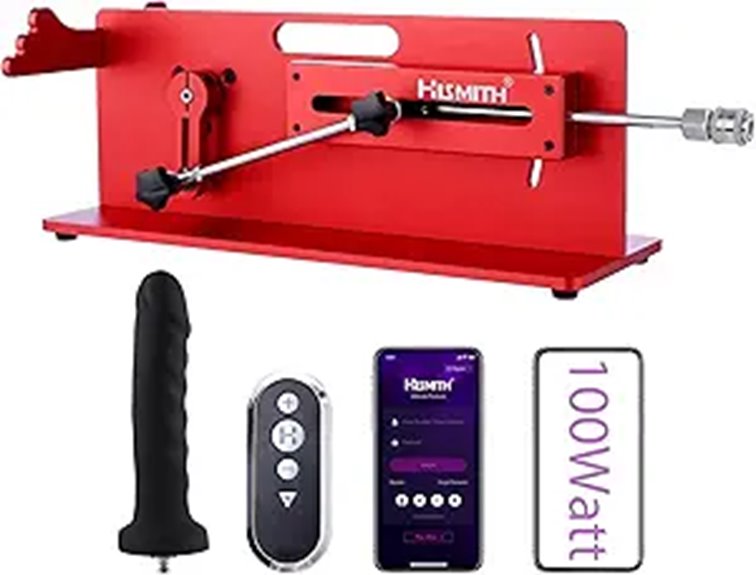 Hismith 3-in-1 Remote-Controlled Sex Machine Red 2.0