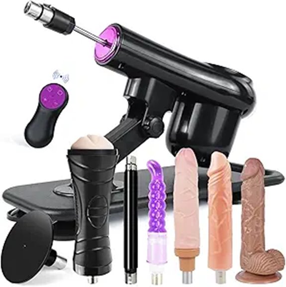 Sex Machine with Remote and Attachments