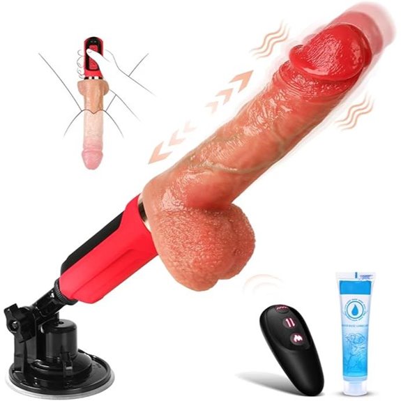 Adult Sex Toys: Thrusting Dildo Vibrator with Remote Control