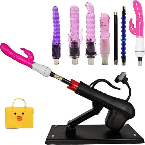 Thrusting Sex Machine with Attachments and Accessories