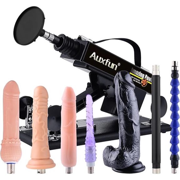 AUXFUN Sex Machine with Attachments and Suction Cup