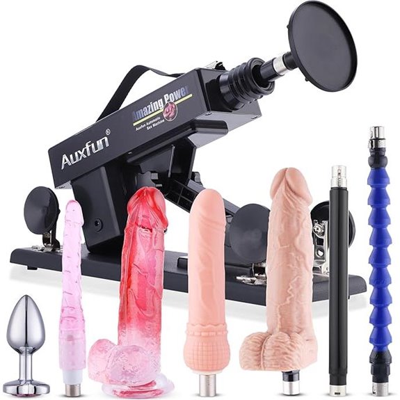 Sex Machine with Attachments and Suction Cup