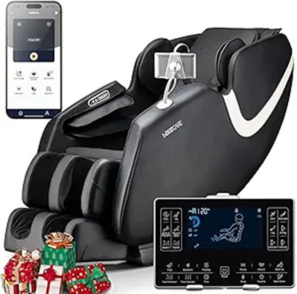 AI-Controlled Full Body Massage Chair with Heat