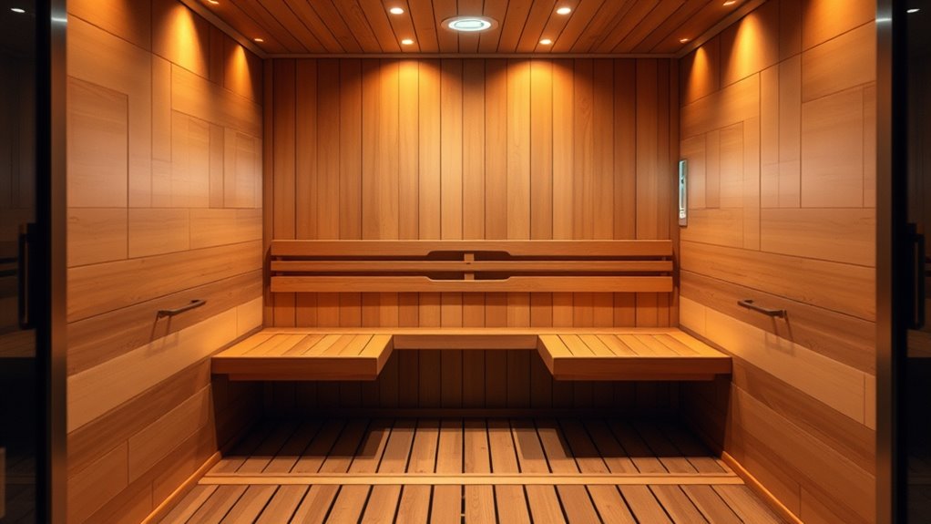 twin sauna space considerations