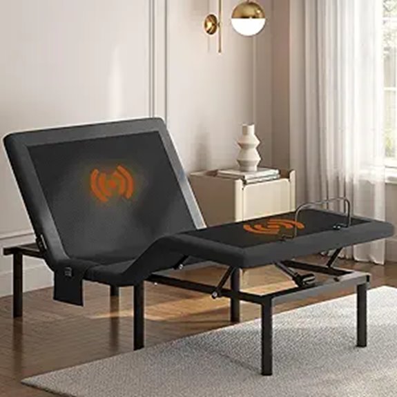 Yaheetech Twin XL Adjustable Bed Frame with Remote