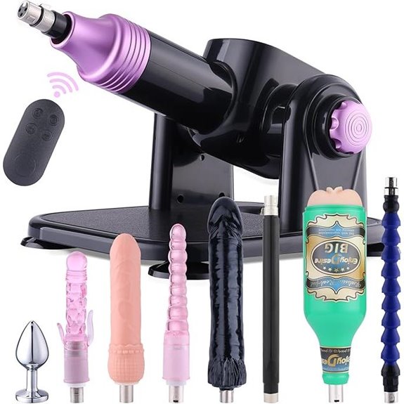 Sex Machine with Attachments and Powerful Suction