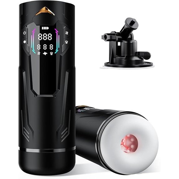 Male Masturbator with Sucking Thrusting Vibrating Features