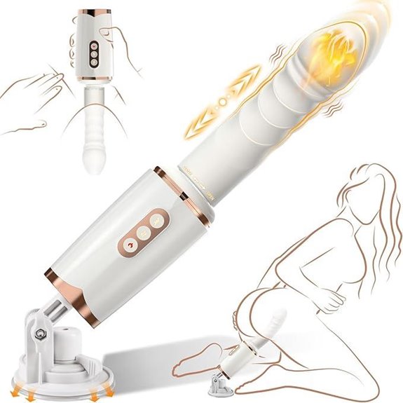 Sex Machine Thrusting Dildo Vibrator with Modes