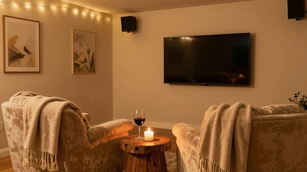 cozy ambient comfortable movie space