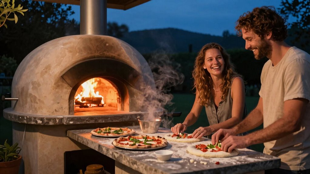 outdoor pizza oven gatherings