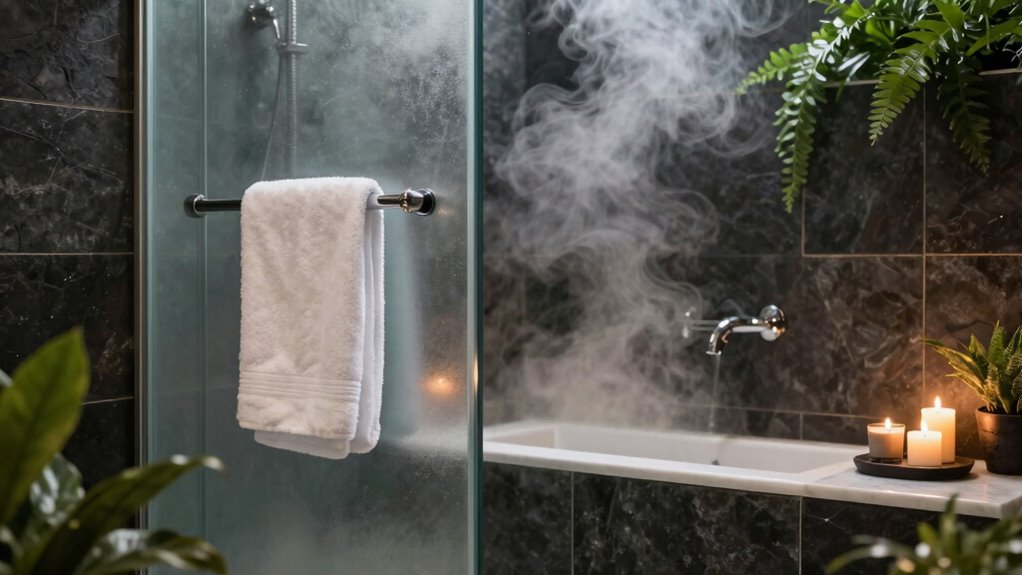 relaxing steam shower routine