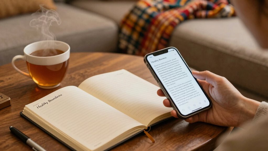 set clear personal boundaries