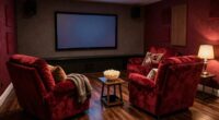 simple romantic home theater