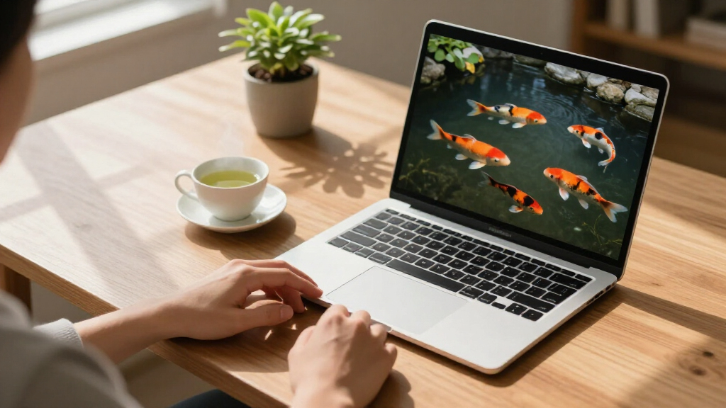 Show HN: Koi.rest – Watch Some Fish And Regain Your Balance